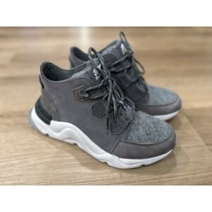 SOREL Kinetic RNEGD Caribou Waterproof Sneakers in Grey, Sz 8